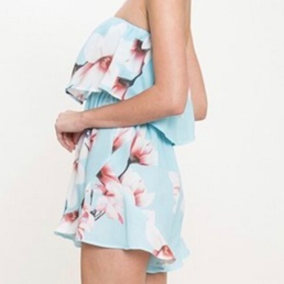 FLORAL TUBE ROMPER - Picture 4 of 5